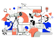 Digital Marketing - Multiple screens with charts